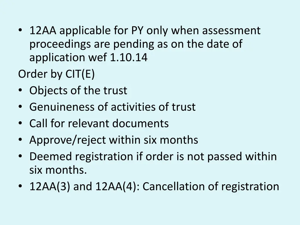 12aa applicable for py only when assessment