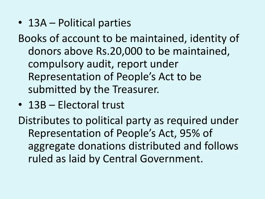 13a political parties books of account