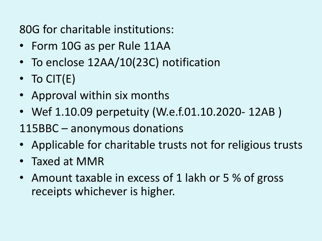 80g for charitable institutions form