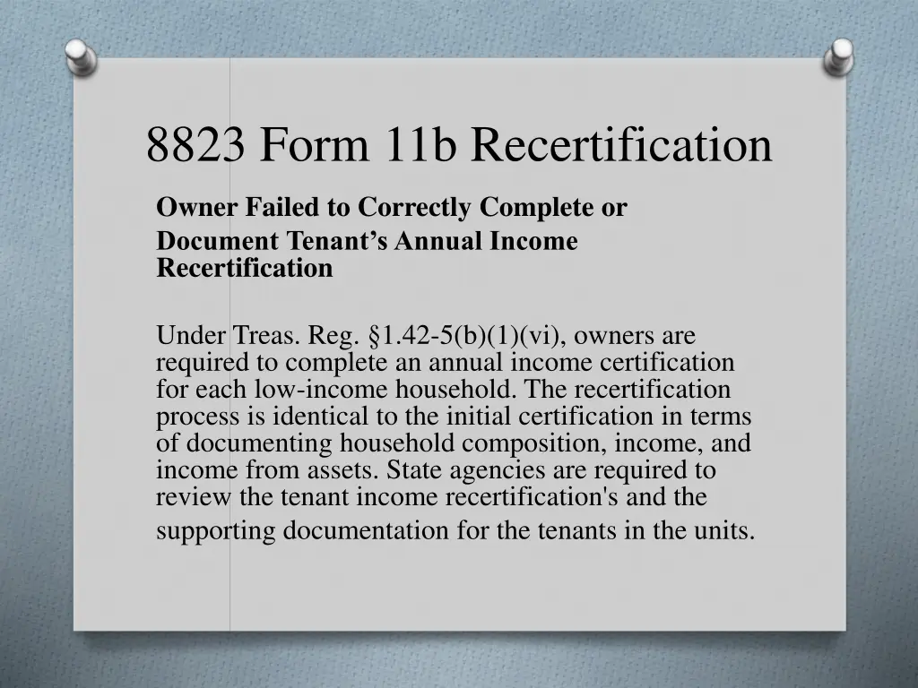 8823 form 11b recertification