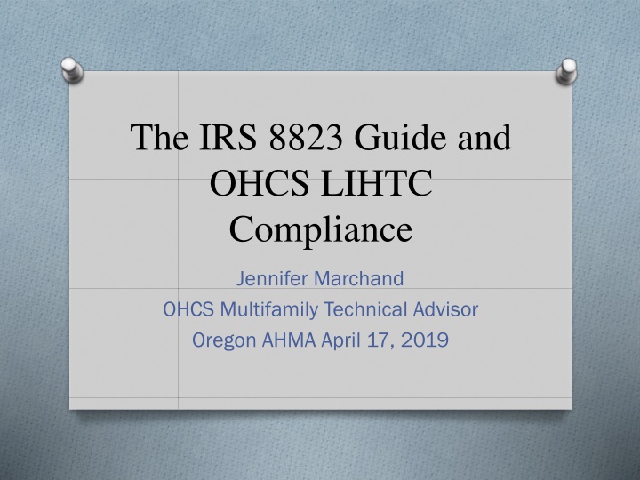 the irs 8823 guide and ohcs lihtc compliance