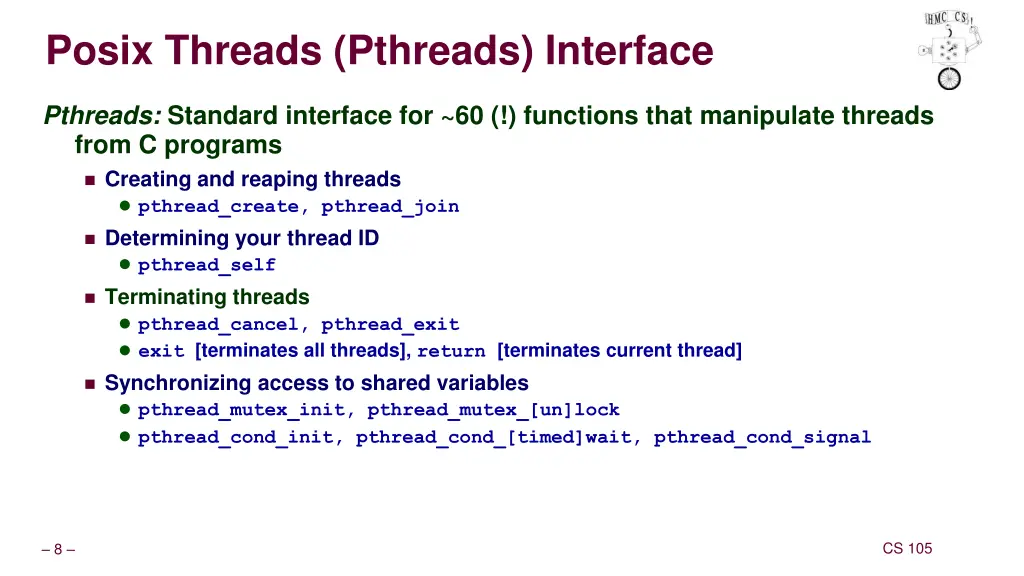 posix threads pthreads interface