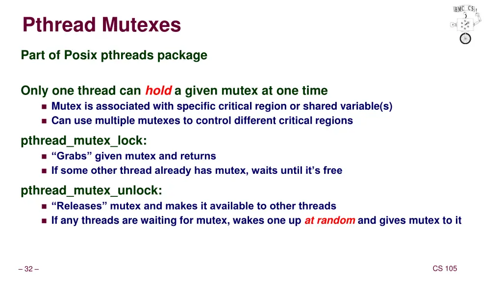 pthread mutexes