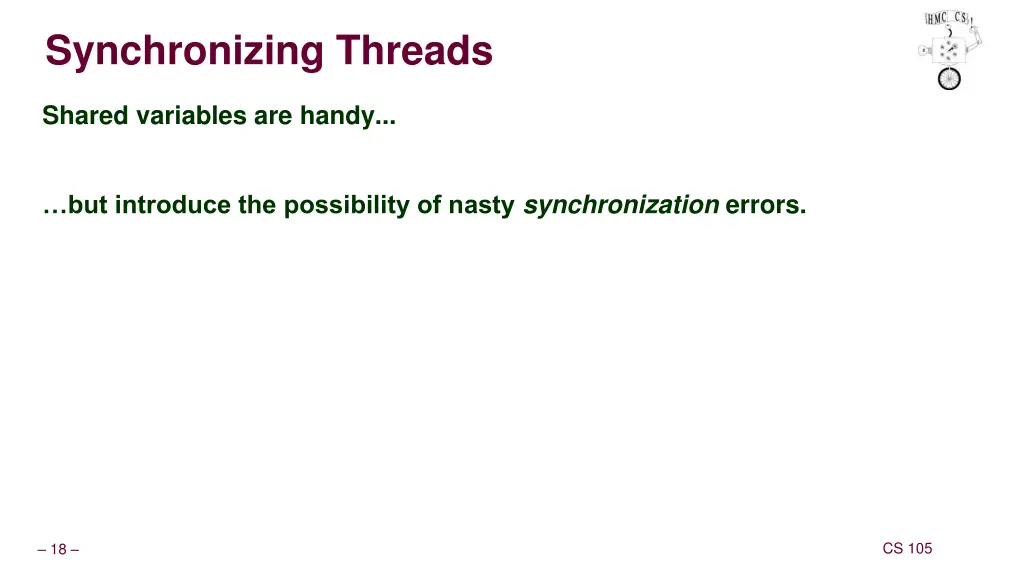 synchronizing threads