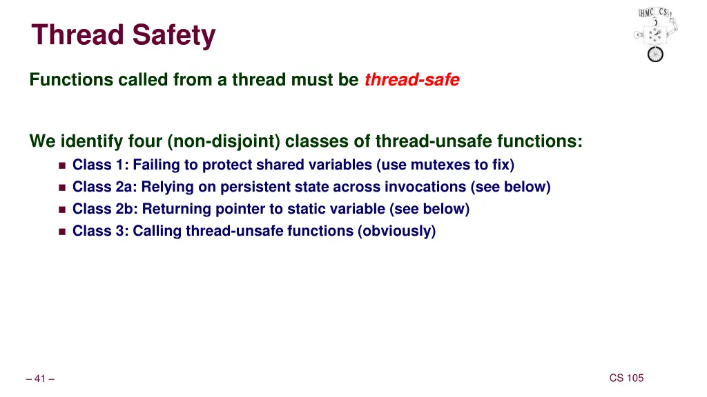 thread safety