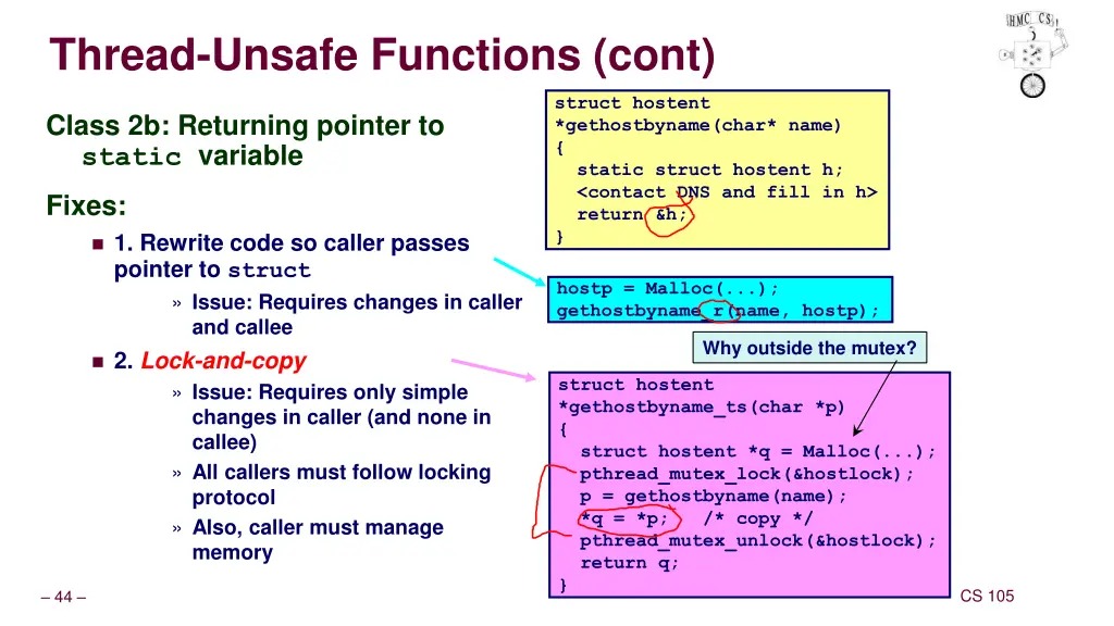 thread unsafe functions cont 1