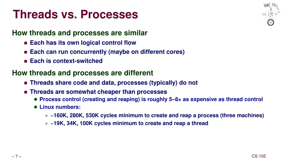 threads vs processes