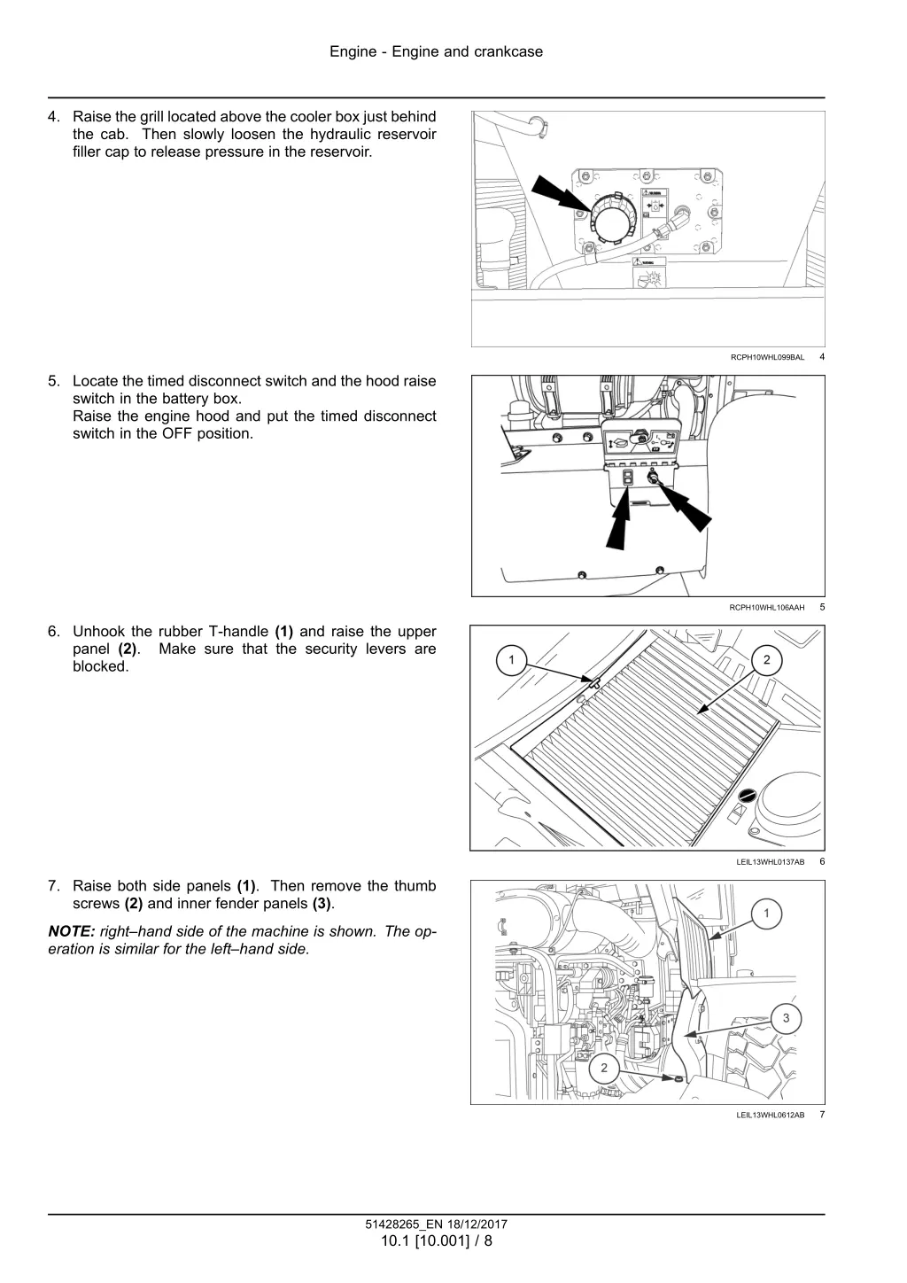 engine engine and crankcase 5