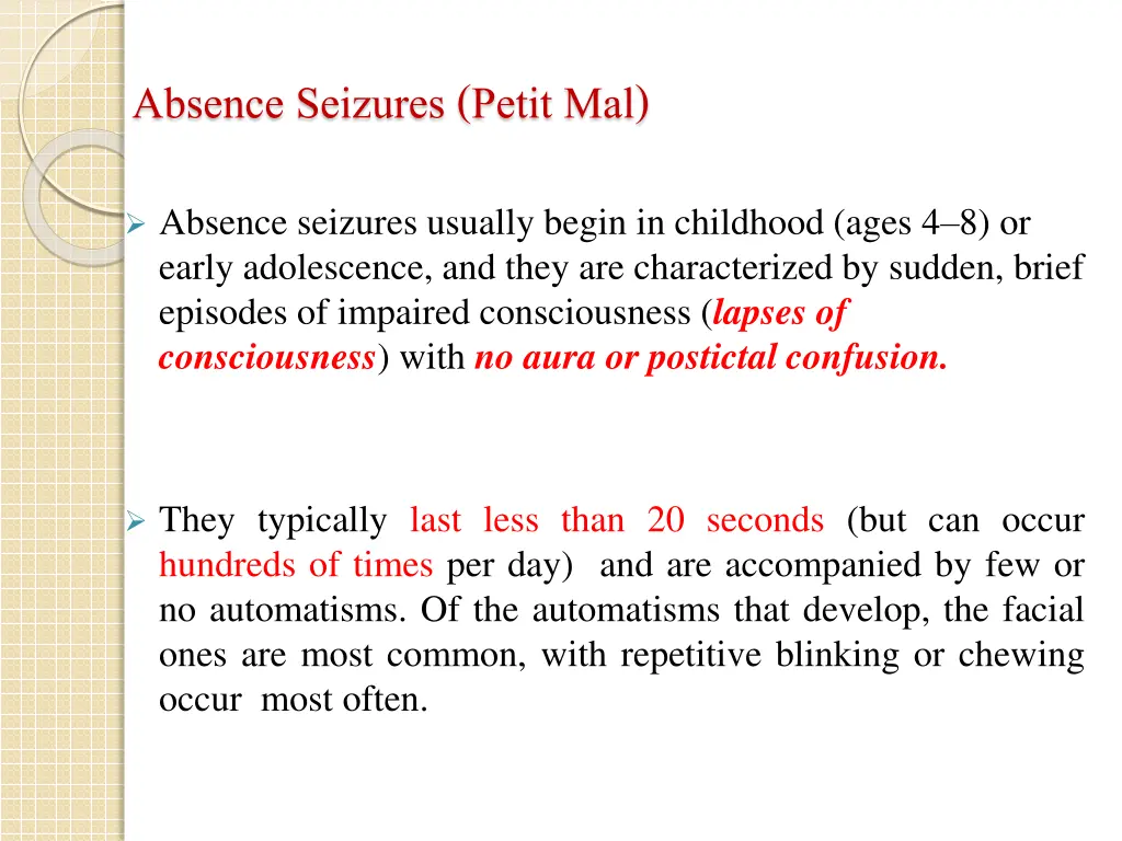 absenceseizures petitmal