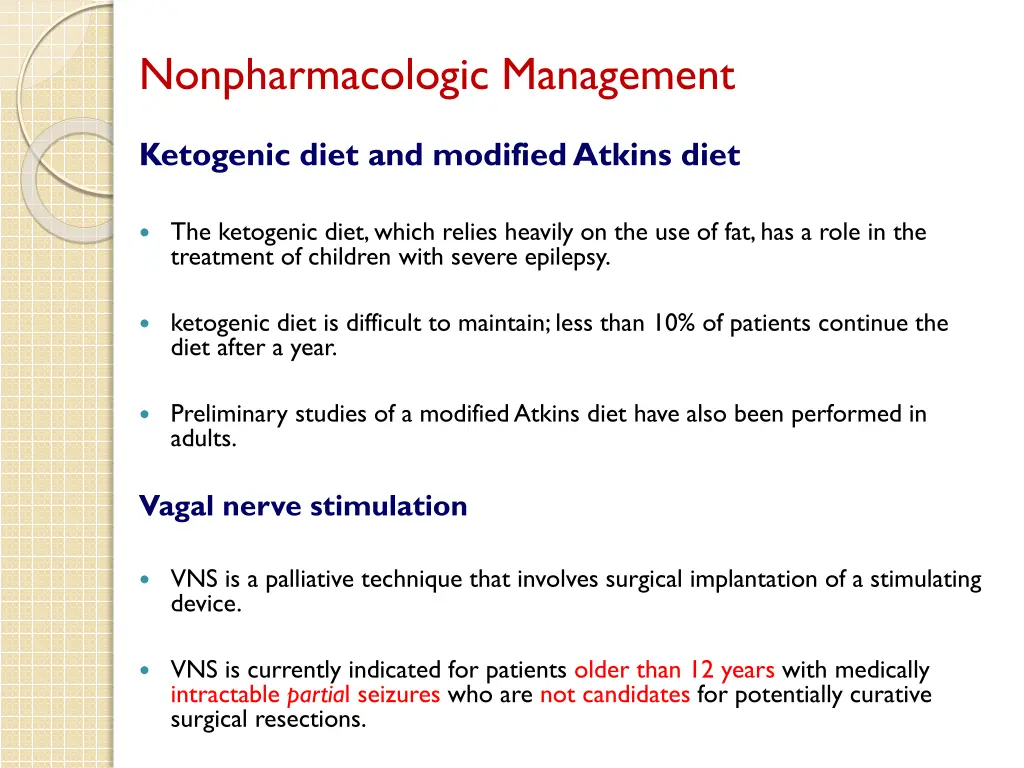 nonpharmacologic management