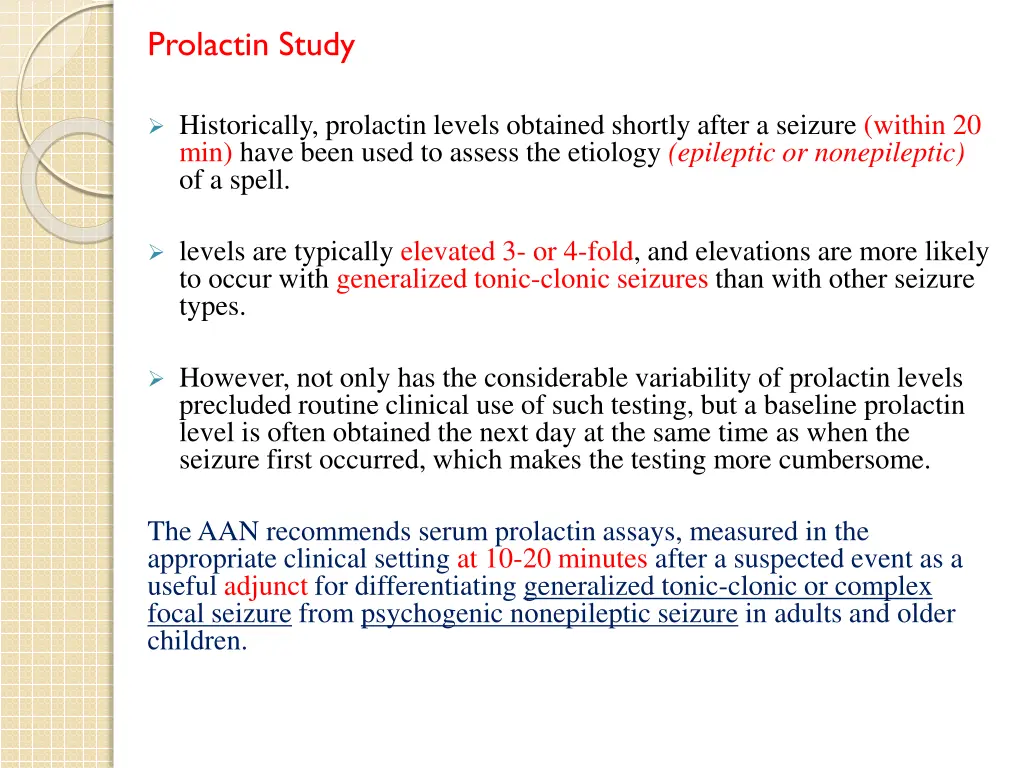 prolactin study