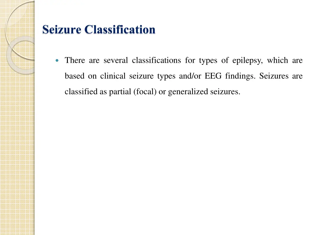 seizure classification