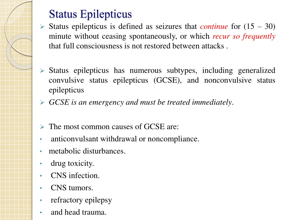 status epilepticus status epilepticus is defined