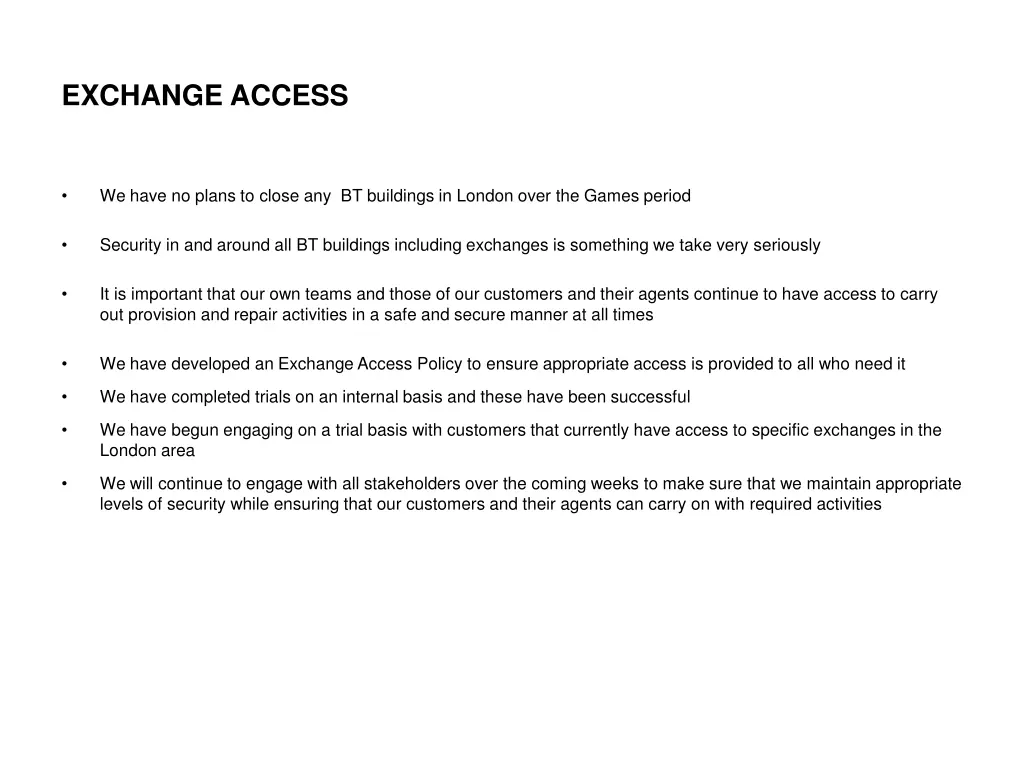 exchange access