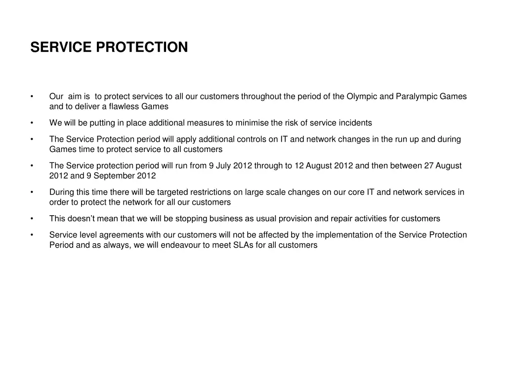 service protection