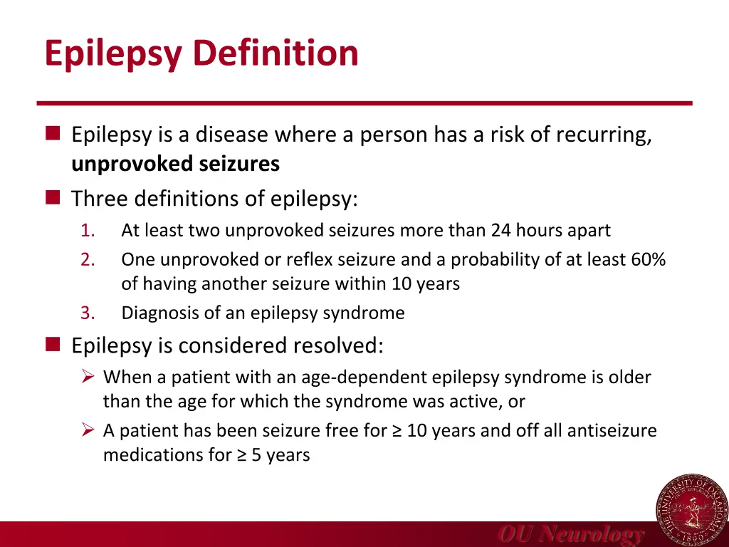 epilepsy definition