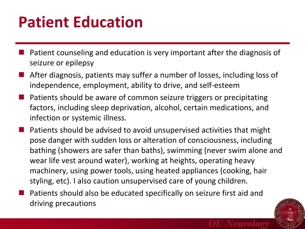 patient education