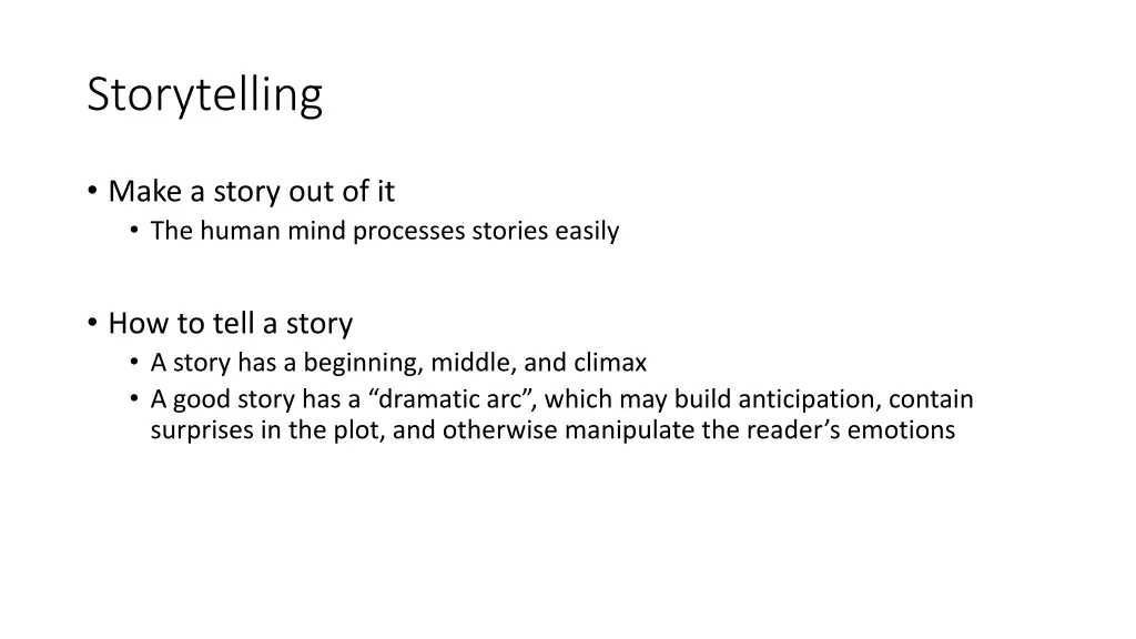 storytelling