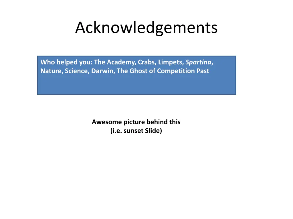 acknowledgements