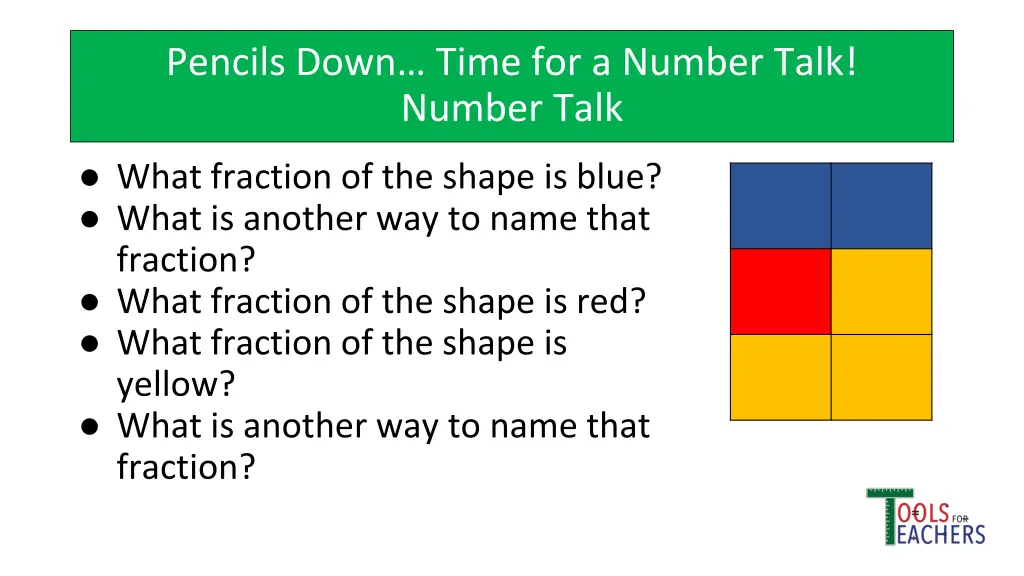 pencils down time for a number talk number talk 1