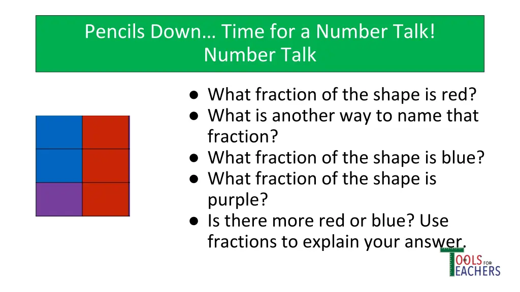 pencils down time for a number talk number talk 5