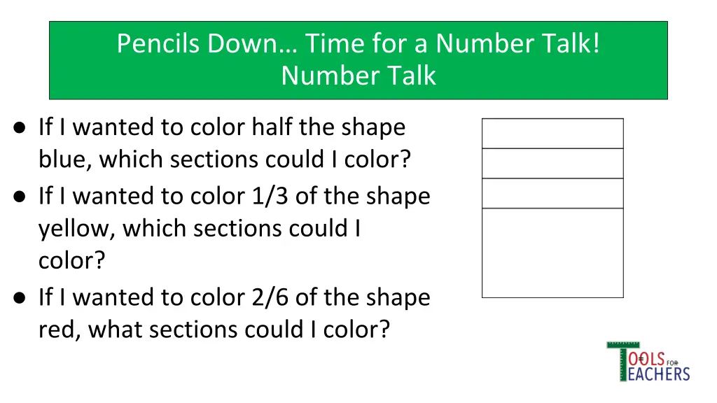 pencils down time for a number talk number talk 9