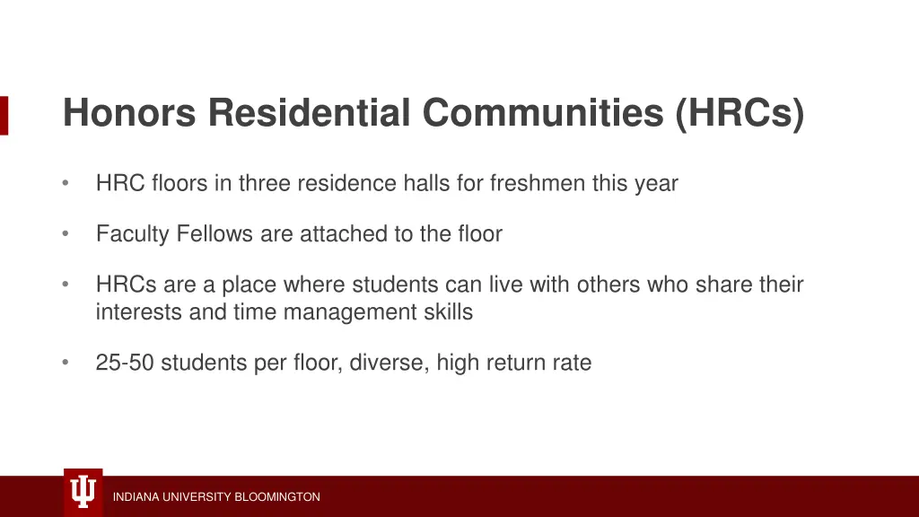 honors residential communities hrcs