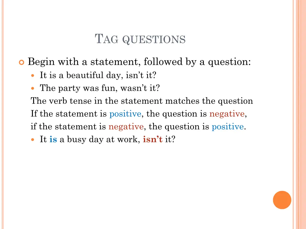 t ag questions 9