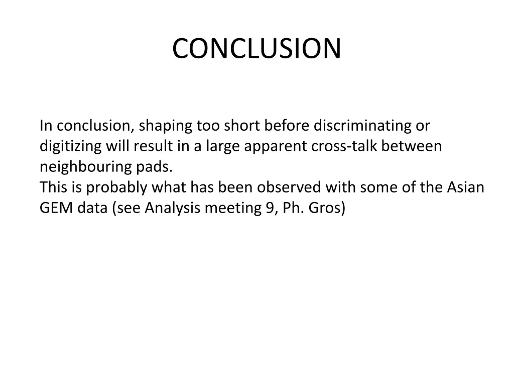 conclusion