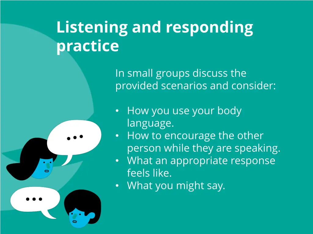 listening and responding practice