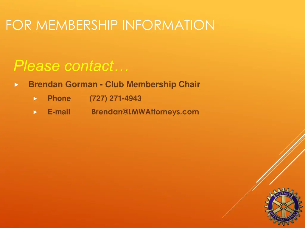 for membership information