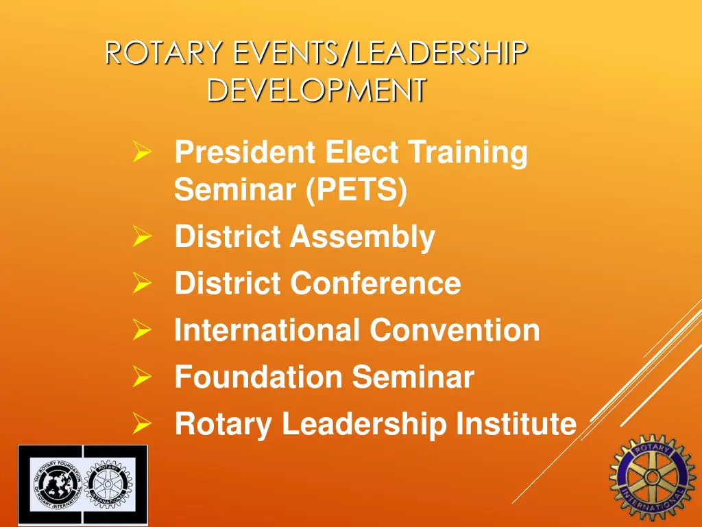 rotary events leadership development