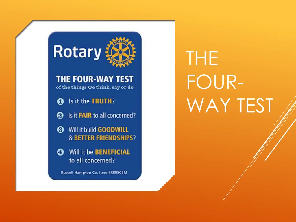 the four way test