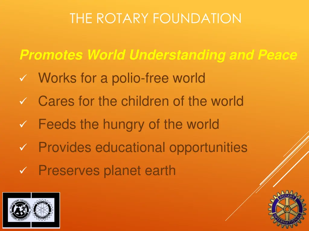 the rotary foundation 1