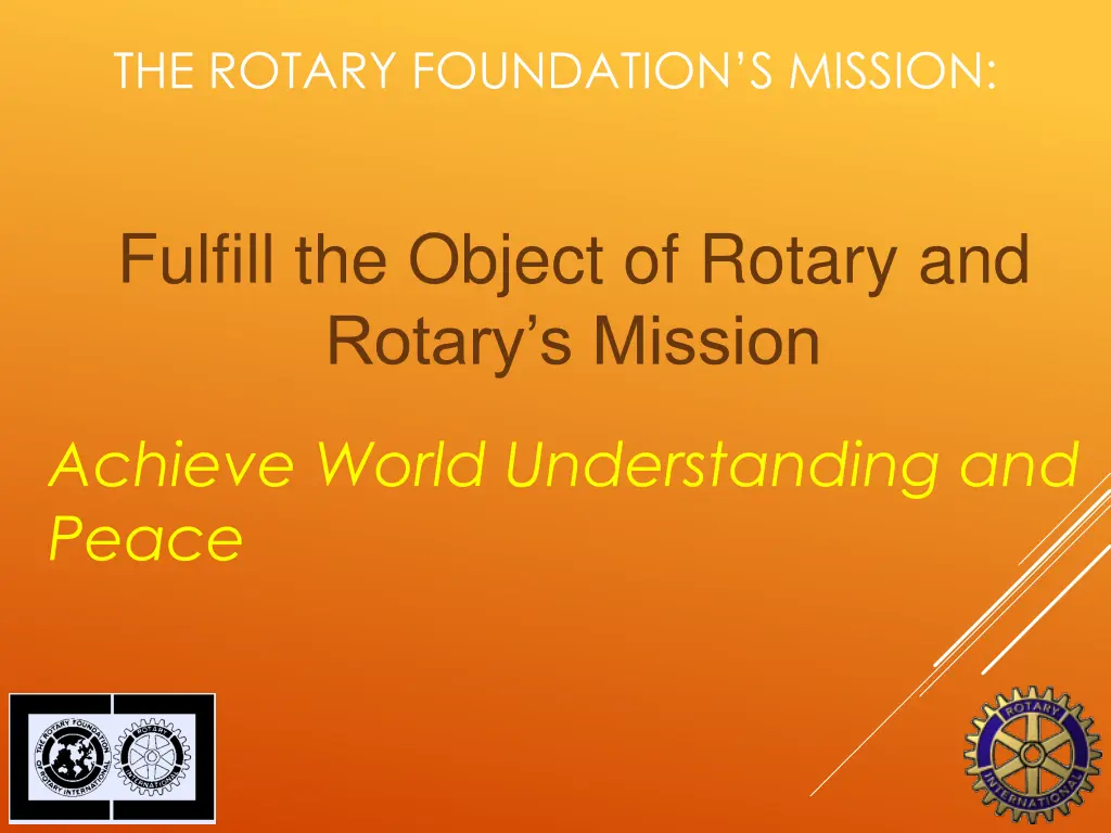 the rotary foundation s mission