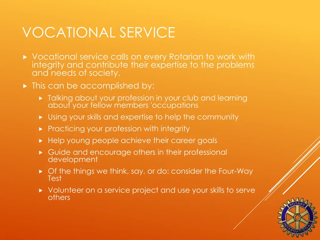 vocational service