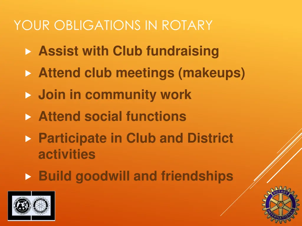 your obligations in rotary