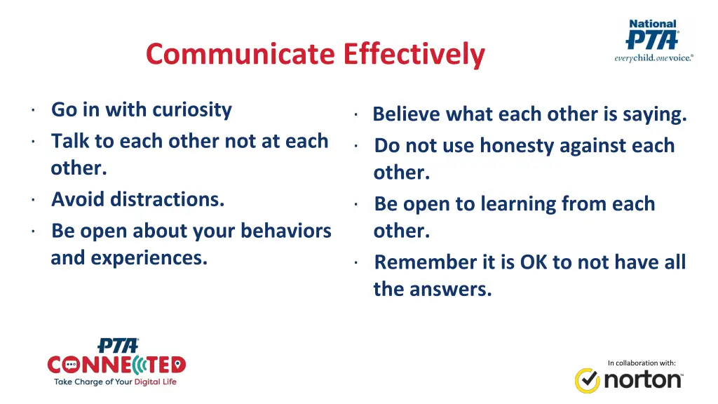 communicate effectively