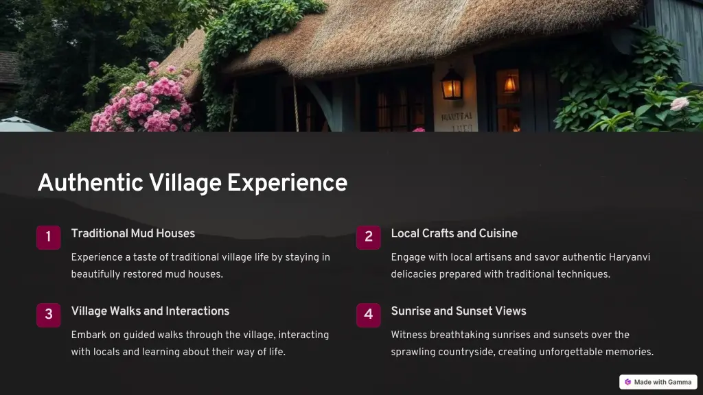 authentic village experience