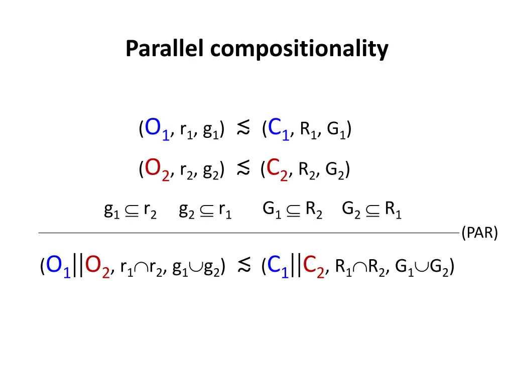 parallel compositionality