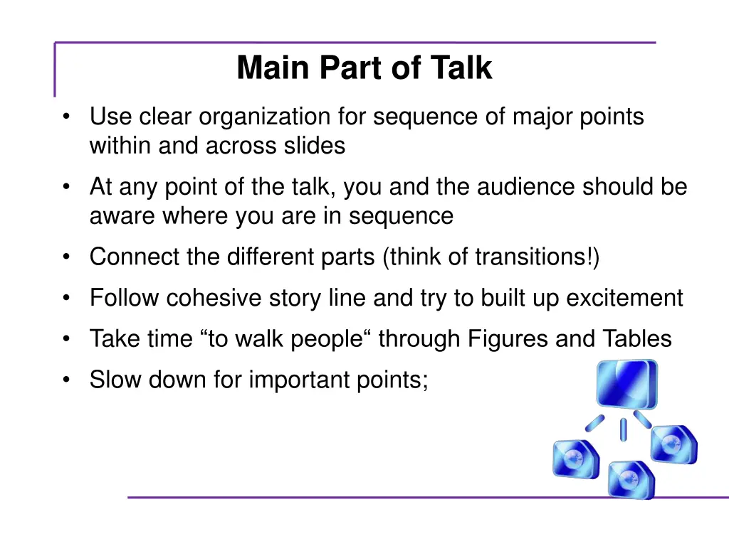 main part of talk