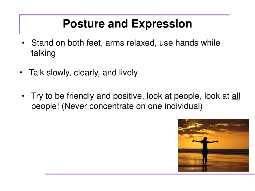 posture and expression