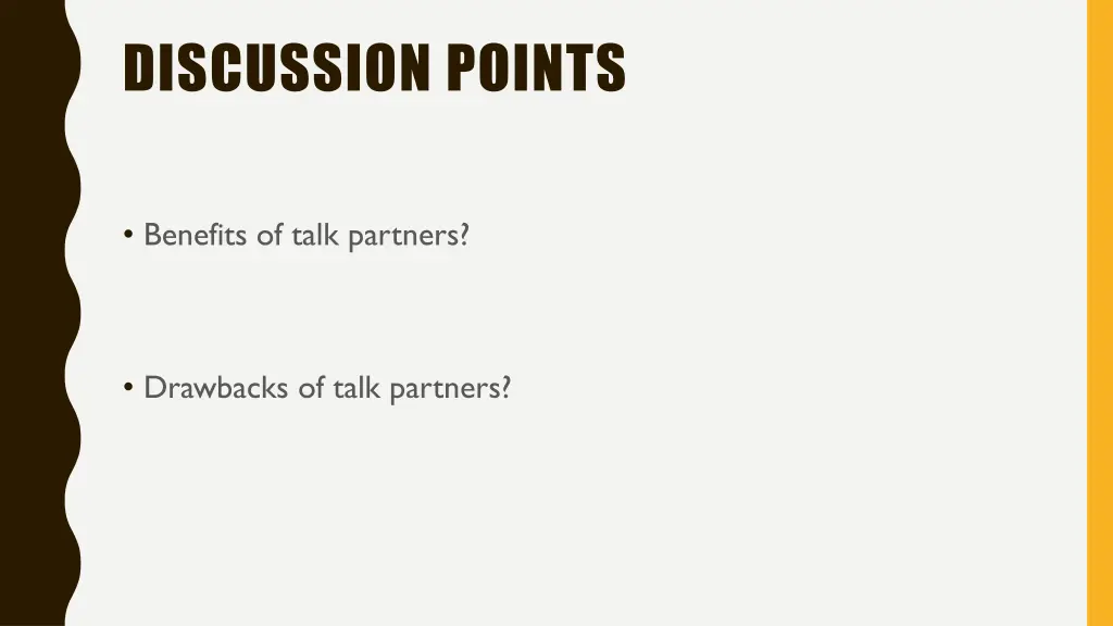 discussion points