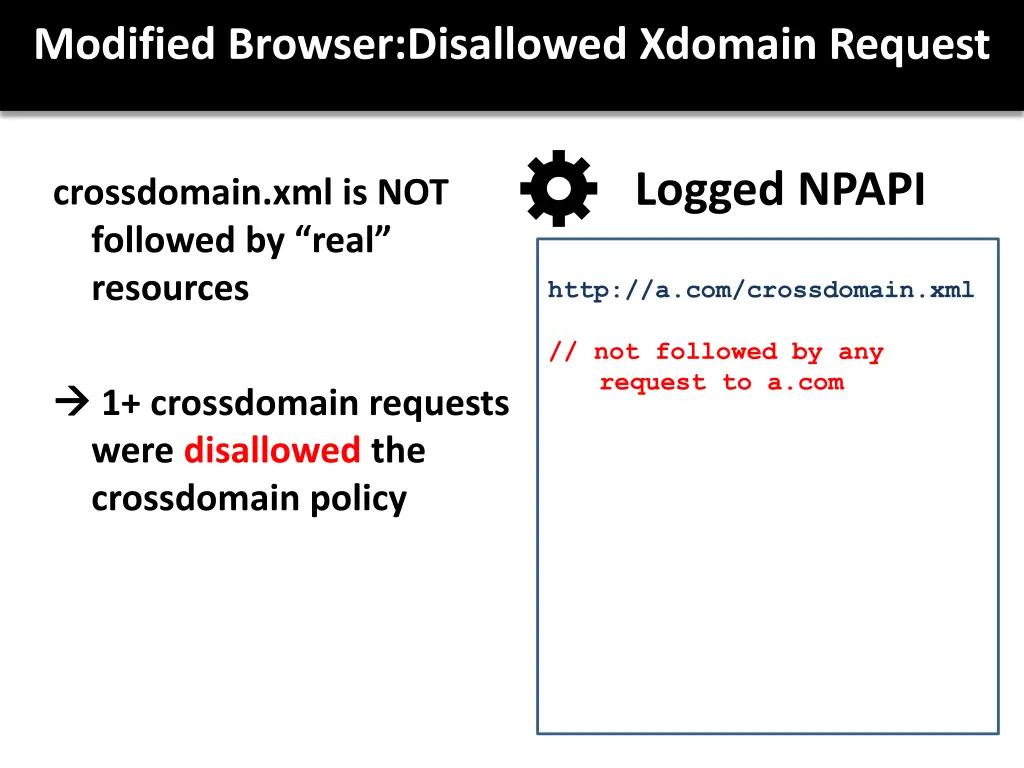 modified browser disallowed xdomain request 1