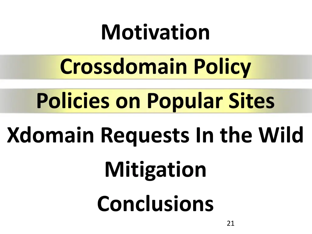 motivation crossdomain policy policies on popular 1