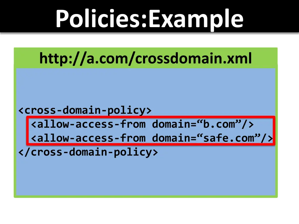 policies example