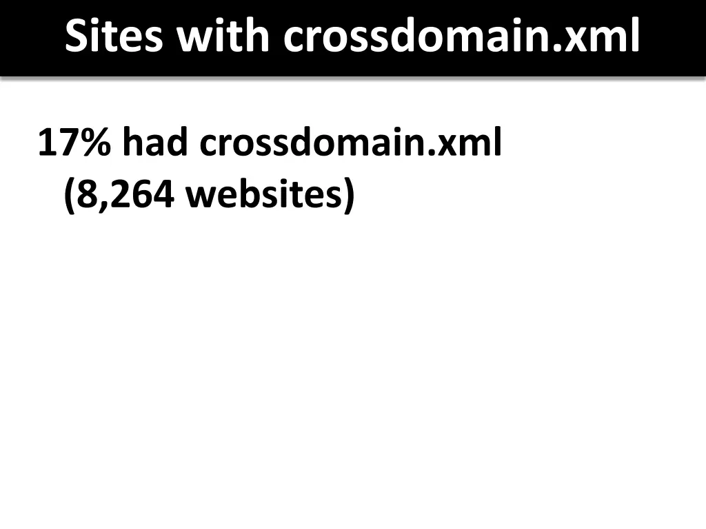 sites with crossdomain xml