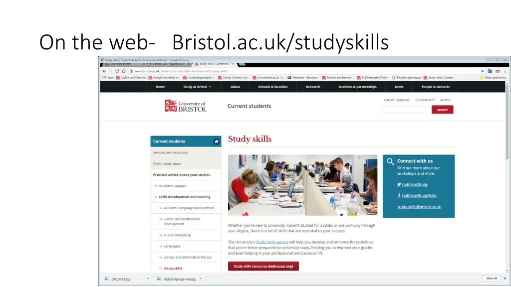 on the web bristol ac uk studyskills