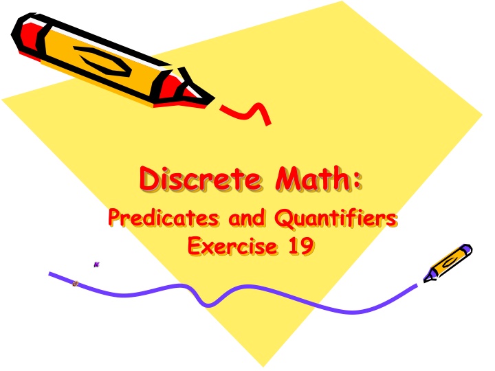 discrete math predicates and quantifiers exercise