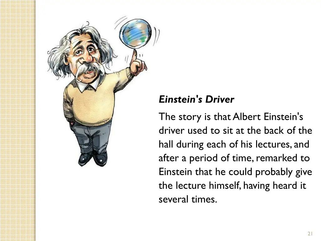 einstein s driver the story is that albert